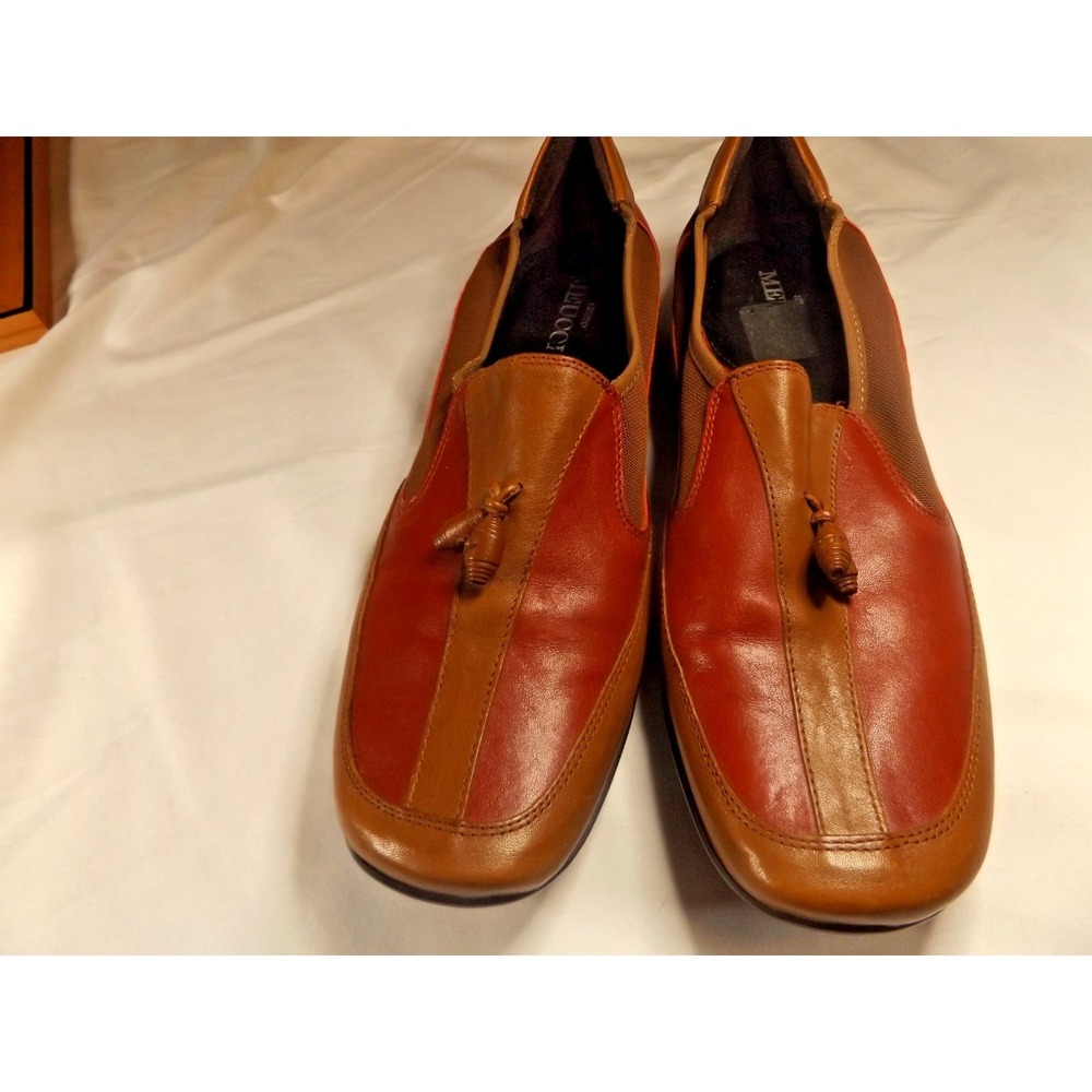 Meucci Sesto  Italian Leather Loafers Size 10 1/2